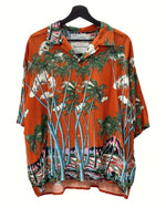 ダイリク DAIRIKU INTERMISSION Aloha Shirt インターミッション アロハ シャツ ハワイアン オープンカラー ヤシの木 半袖 20SS S-1 半袖シャツ 花・植物 オレンジ フリーサイズ 104MT-1172
