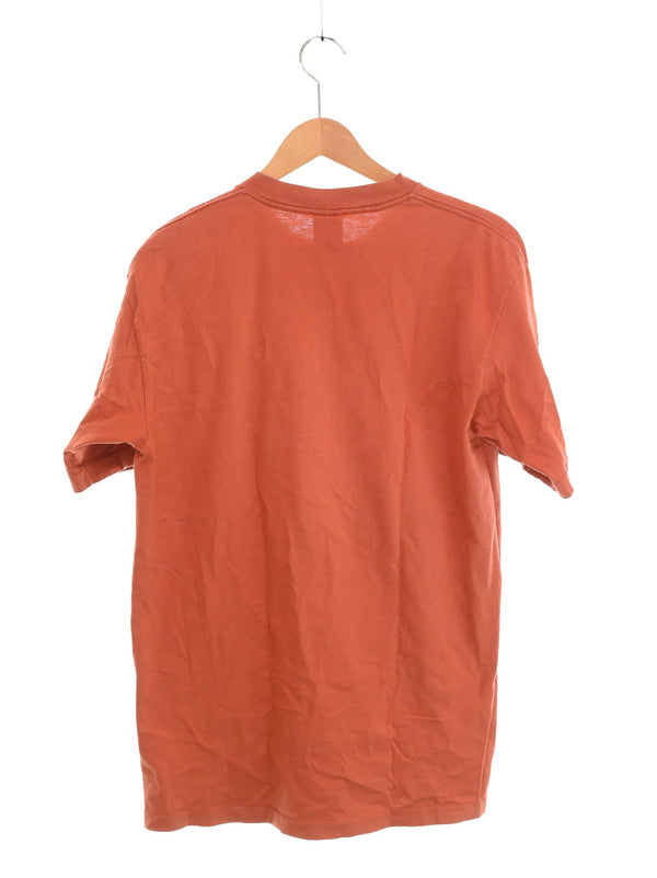 ステューシー STUSSY 90s Made in USA 紺タグ バイクT シングルステッチ 90's USA製 Tシャツ オレンジ Lサイズ 103MT-3183