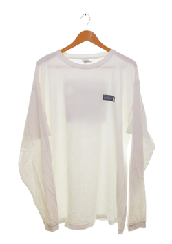 パタゴニア PATAGONIA 90s Organic cotton Benefical T's Made in USA 90's ベネフィシャルT USA製 ロンT ホワイト LLサイズ 103MT-3219