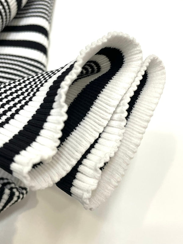 ナゴンスタンス nagonstans ストライプ ラッシュガード 470BS270-5340 長袖カットソー ホワイト 36 601LT-21