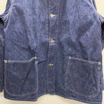 【曜日割引対象外】 BRAND tatsunosuke デニム カバーオール WWⅡ ジャケット ブルー 40サイズ 201MT-4770 VB