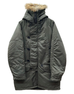 スピワック SPIEWAK Golden Fleece N-3B FLIGHT JACKET フライト ジャケット ミリタリー ジップアップ ファー USA製 アウター 緑 1N3BFC サイズ 38 ジャケット 無地 カーキ 104MT-1868