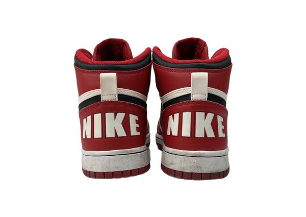 ナイキ NIKE 10年製 BIG NIKE HIGH SPIKE LEE ビック ナイキ ハイ スパイク リー メガネ シューズ 白 赤 黒 336608-101 メンズ靴 スニーカー レッド 27cm 104S-1024