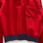 【曜日割引対象外】 ヴィンテージ vintage 40's BRENT ウール プルオーバー ポロシャツ スウェット レッド Lサイズ 201MT-4576 VB