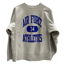 【曜日割引対象外】 チャンピオン Champion 80's リバースウィーブ AIR FORCE USA製 トリコタグ スウェット グレー Lサイズ 201MT-4780 VB