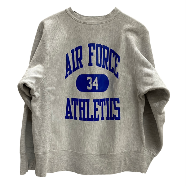 【曜日割引対象外】 チャンピオン Champion 80's リバースウィーブ AIR FORCE USA製 トリコタグ スウェット グレー Lサイズ 201MT-4780 VB