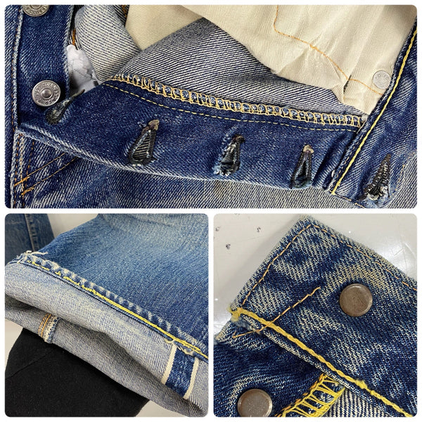 【曜日割引対象外】 リーバイス Levi's 60's 501 BIG E 初期 ズレカン 足長R デニム ブルー W32サイズ 201MB-1148 VB