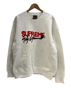 シュプリーム SUPREME Yohji Yamamoto Crewneck ヨウジヤマモト クルーネック スウェットシャツ ロゴ XL スウェット ホワイト LLサイズ 101MT-5213