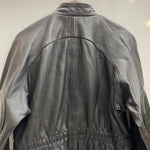 【曜日割引対象外】 アメカジ系 LEATHER ITEM レザージャケット コート ジャケット ブラック 50サイズ 201MT-4461 VB