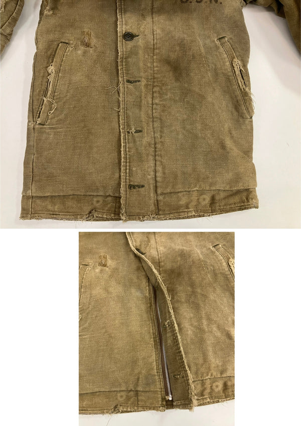 ミリタリー military 60's 60年代 NAVY DEPARTMENT US NAVY USN 米軍実物 N-1 デッキジャケット VINTAGE ヴィンテージ 38 ジャケット カーキ 101MT-5084