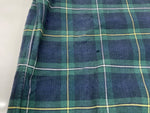 ダブルアールエル RRL 90s 一ツ星タグ SHIRT プルオーバー ステンカラー ボタンダウン ハーフボタン ヴィンテージ VINTAGE ラルフローレン RALPH LAUREN コットン グリーン系 長袖シャツ チェック マルチカラー Mサイズ 104MT-2040