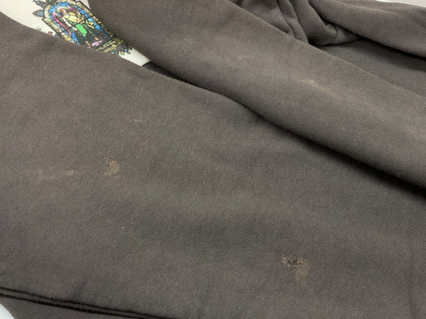 セントマイケル SAINT MICHAEL 21SS Crew Sweat SGlass ステンドグラス トレーナー ダメージ加工 茶 SM-S21-0000-014 スウェット プリント ブラウン Mサイズ 104MT-2206