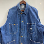 【曜日割引対象外】 リー Lee 50's 91-J デニム カバーオール ジャケット ブルー 48サイズ 201MT-4767 VB