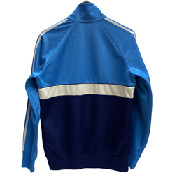 【曜日割引対象外】 アディダス adidas 80's トラックジャケット ハンガリー製 ジャージ ブルー Lサイズ 201MT-3779 VB