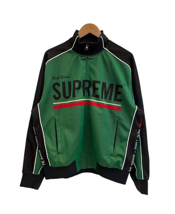 シュプリーム SUPREME 22AW World FamousTrack Jacket ワールドフェイモス トラックジャケット ジャージ 緑 ジャケット グリーン Mサイズ 101MT-5051