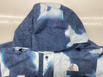 ザノースフェイス THE NORTH FACE 21AW × Supreme シュプリーム Bleached Denim Print Mountain Jacket ブリーチド デニム プリント マウンテン ジャケット 白 青 NP52100I ジャケット ロゴ ブルー XLサイズ 104MT-690