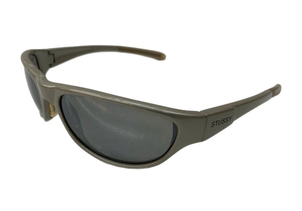 ステューシー STUSSY EYEGEAR 90s BERETTA サングラス スポーツ アイウェア 眼鏡 灰 眼鏡・サングラス サングラス ロゴ グレー 104G-27