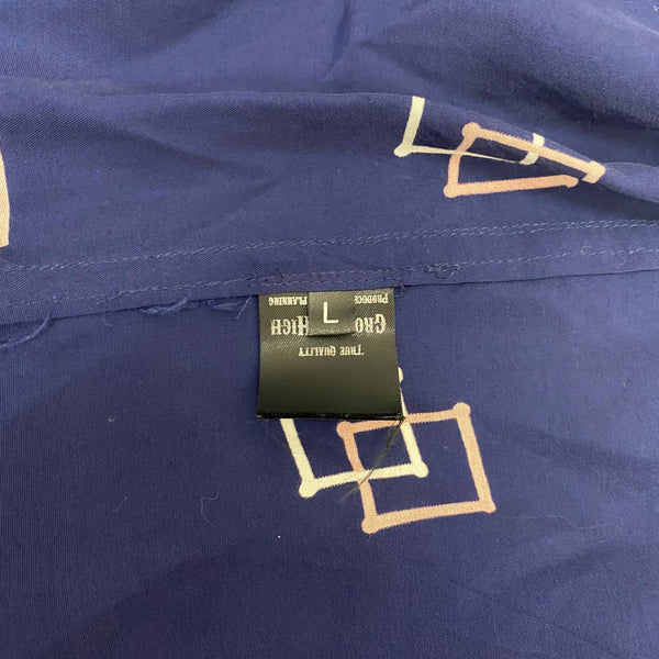 【曜日割引対象外】 グルービンハイ GROOVIN' HIGH The GROOVIN HIGH 長袖シャツ ネイビー Lサイズ 201MT-4213 VB