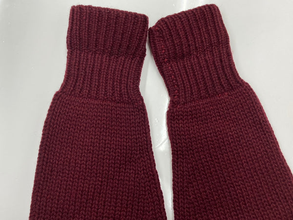 ヴィンテージ vintage 40s 40年代 Rugby KNITTING MILLS Wool Sweater ニット ロングリブ えんじ バーガンディ セーター 無地 ワインレッド 104MT-1872