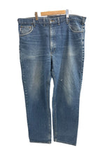 カーハート Carhartt Denim Pants デニムパンツ ジーンズ テーパード 青 USA製 アメリカ製 B160 DST デニム ブルー W44×L34 101MB-666