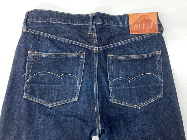 ステュディオ・ダ・ルチザン STUDIO D'ARTISAN Mt.Fuji DENIM PANTS 富士山 デニム パンツ ボタンフライ ジーンズ ジーパン ズボン 青 無地 D1838 デニム ブルー サイズ 32 104MB-198