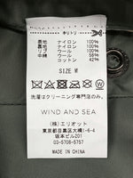 ウィンダンシー WIND AND SEA 19AW REVERSIBLE MA-1 リバーシブル ジャケット フライト アウター オレンジ 緑 WDS-19A-JK-07 ジャケット 無地 カーキ Mサイズ 104MT-794