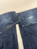 ステューシー STUSSY OLD STUSSY 30th Aniversary 30周年記念 ストレートデニムパンツ 刺繍ロゴ インディゴ 青 デニム ブルー 34 101MB-753