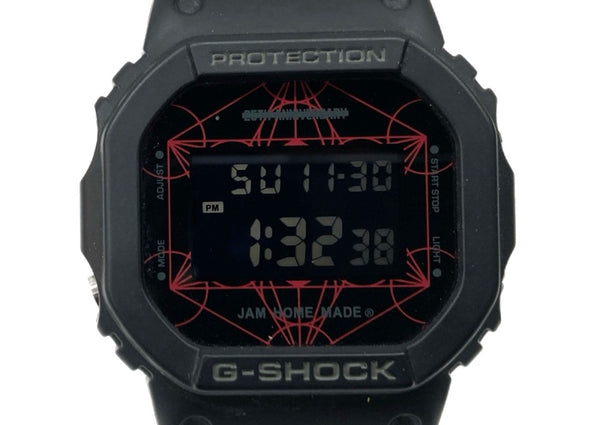 ジーショック G-SHOCK CASIO カシオ × JAM HOME MADE ジャム ホーム メイド 25th 20気圧防水 アウトドア 腕時計 3229 黒 DW-5600VT メンズ腕時計ブラック 104T-34