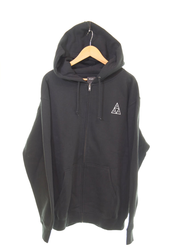 ハフ HUF Set F/Z Hooded Sweater フーデッド スウェット フルジップ パーカー PF00697 パーカ ブラック Lサイズ 103MT-2685