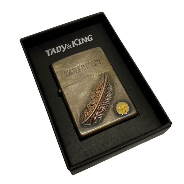 【中古】タディアンドキング TADY&KING Zippo シルバー フェザー ロングホーン メンズジュエリー・アクセサリー その他 シルバー 201goods-816