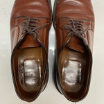 【曜日割引対象外】 オールデン Alden プレーントゥシューズ 930 メンズ靴 ビジネスシューズ ブラウン 26.5cmサイズ 201-shoes1522 VB