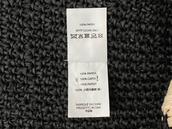 シュプリーム SUPREME 23SS Old English Straw Crusher オールド イングリッシュ ストロー クラッシャー バケットハット バケハ キャップ 麦わら 帽子 黒 帽子 メンズ帽子 ハット ロゴ ブラック フリーサイズ 104H-33