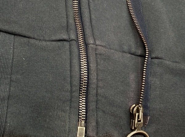 オフホワイト OFF-WHITE 19AW WOMEN PORTRAIT DOUBLE ZIP HOODIE ウーマン ポートレート ダブルジップ フーディ パーカー 紺 OMBE007F19E30014 パーカ プリント ネイビー Mサイズ 104MT-1239