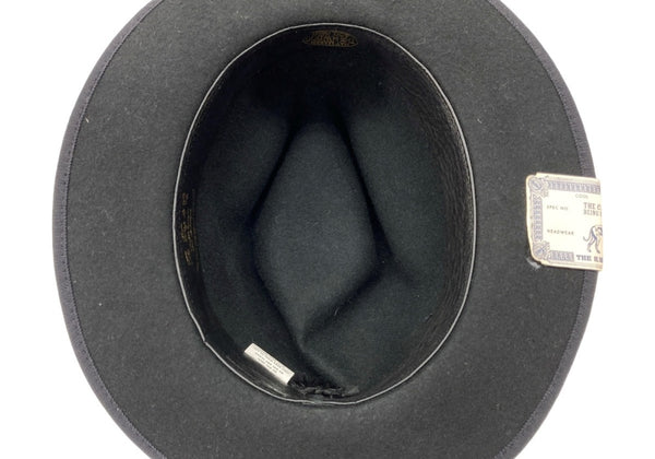 ザエイチダブリュードッグアンドコー THE H.W.DOG&CO. POINT-H ポイント ハット ティアドロップ型 中折れ リボン トラベル 帽子 黒 D-00008 帽子 メンズ帽子 ハット ロゴ ブラック 104H-44
