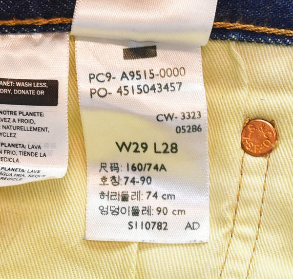 リーバイス Levi's × EDIFICE エディフィス 24SS 30th 501 ストレート デニム パンツ Levi's PREMIUM リーバイス プレミアム PC9-A9515-0000 デニム ブルー W29 L28 103MB-413