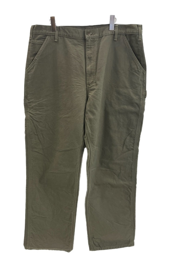 カーハート Carhartt Washed Duck Flannel Lined ウォッシュド ダック フランネル ラインド ペインターパンツ B111 MOS チノパン カーキ W40×L32 101MB-668
