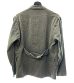 ヴィンテージ VINTAGE ITEM Green Chambray Lapeled Work Jacket グリーン シャンブレー ラペル ユーロワーク サファリジャケット 4ポケット サイズ表記なし ジャケット 無地 グリーン 104MT-275