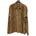 【曜日割引対象外】 スターオブハリウッド STAR OF HOLLYWOOD 長袖 レーヨン オープンカラーシャツ SH29489 長袖シャツ ブラウン XXLサイズ 201MT-4476 VB