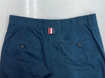 トムブラウン THOM BROWNE NEW YORK TWILL CHINO TROUSERS ツイル チノ トラウザー トリコロール ジップフライ ズボン パンツ 紺 無地 MTU187A-00087 チノパン ネイビー Lサイズ 104MB-138