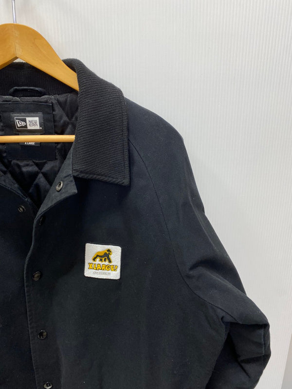 エクストララージ X-LARGE  ×NEWERA WALKING APE DUCK COACHES JACKET ダック地コーチジャケット ジャケット ロゴ ブラック xlサイズ 201MT-2280