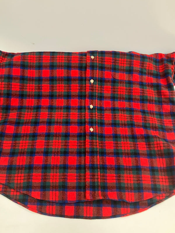 ペンドルトン PENDLETON 70's 70s 70年代 ボードシャツ ウールシャツ WOOL チェック  MADE IN USA アメリカ製 ヴィンテージ vintage 長袖シャツ レッド Lサイズ 101MT-3668