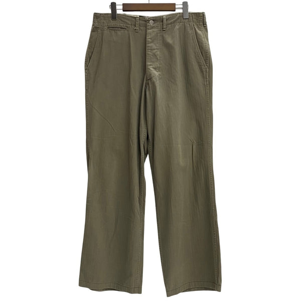 【曜日割引対象外】 ザリアルマッコイズ THE REAL McCOY'S Trousers Work Pants ヘリンボーンツイル ボトムスその他 カーキ W32 L35サイズ 201MB-983 VB
