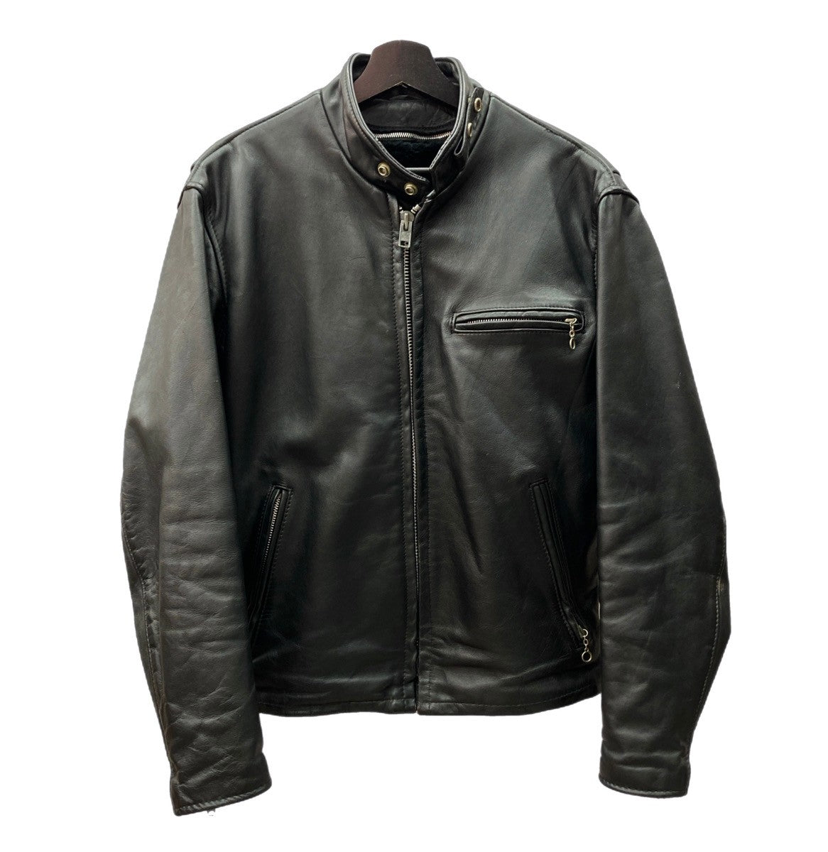 ショット SCHOTT 641 RIDERS シングルライダース レザー ライナー付 USA製 黒 サイズ38 ジャケット 無地 ブラック  104MT-372 | 古着通販のドンドンサガール