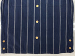 ラルフローレン RalphLauren COUNTRY 90s STRIPE S/S SHIRT ストライプ 半袖 シャツ フラップポケット インパクト21 紺 サイズ 7 半袖シャツ ストライプ ネイビー 104MT-2353