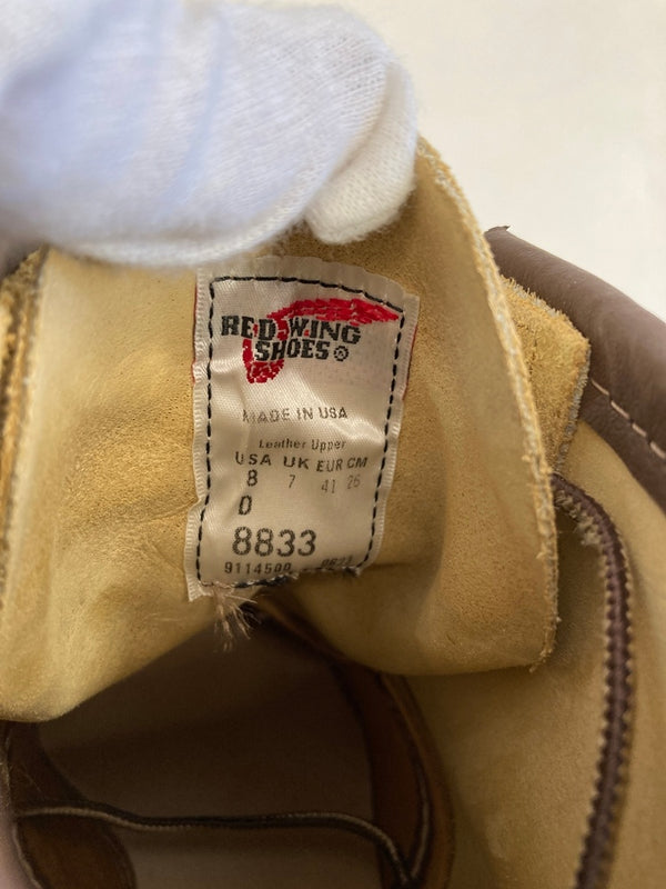 レッドウィング RED WING 6`CLASSIC MOC 6インチクラシックモックトゥ 8833 メンズ靴 ブーツ ワーク ベージュ 26cm 101sh-1993