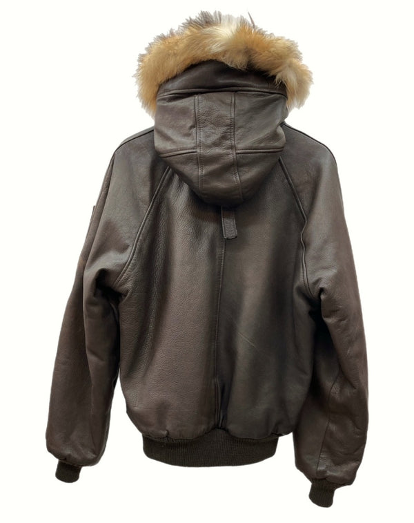 ショット SCHOTT N-5A FLIGHT JACKET フライト ジャケット アウター ミリタリー USA製 米国 茶色 38 ジャケット 無地 ブラウン 104MT-862