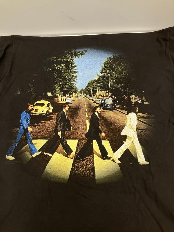 バンド band 90’s 90年代 THE BEATLES Abbey Road ビートルズ アビーロード VINTAGE ヴィンテージ Tシャツ ブラック Lサイズ 101MT-5055 33000