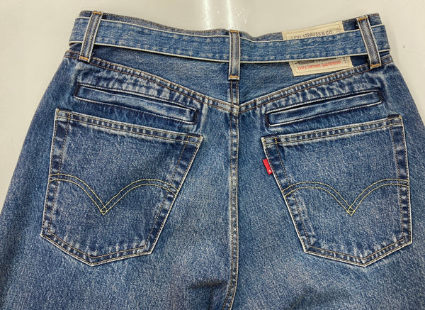 リーバイス Levi's sacai サカイ ウルトラワイド バギージーンズ W32 L32 color.401 無地 25-0962S デニム ブルー サイズ 2 104MB-336