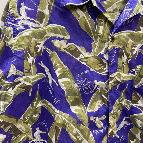 【曜日割引対象外】 パタゴニア PATAGONIA 90's pataloha バナナラマ アロハシャツ 半袖シャツ ネイビー XLサイズ 201MT-4396 VB