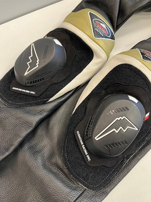 クシタニ KUSHITANI レザーパンツ バイカーパンツ ツーリング バイク用品 黒 膝プロテクター ボトムスその他 ブラック 101MB-780